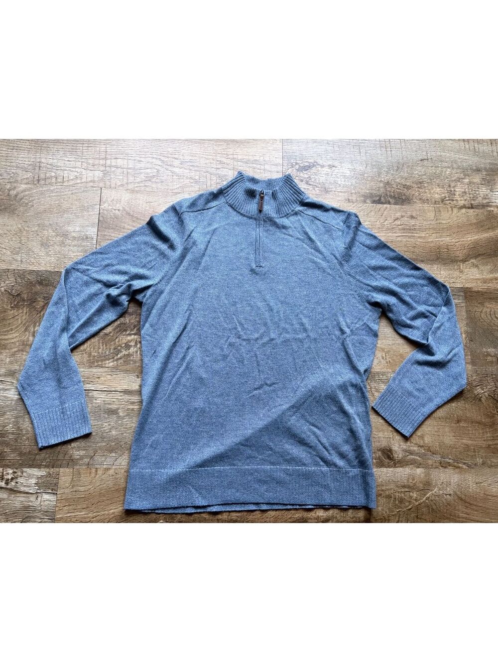 Smartwool Men's Medium Light Blue Half-Zip Sweater